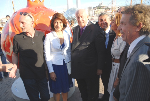 Au centre Jean-Claude Gaudin et Didier Parakian