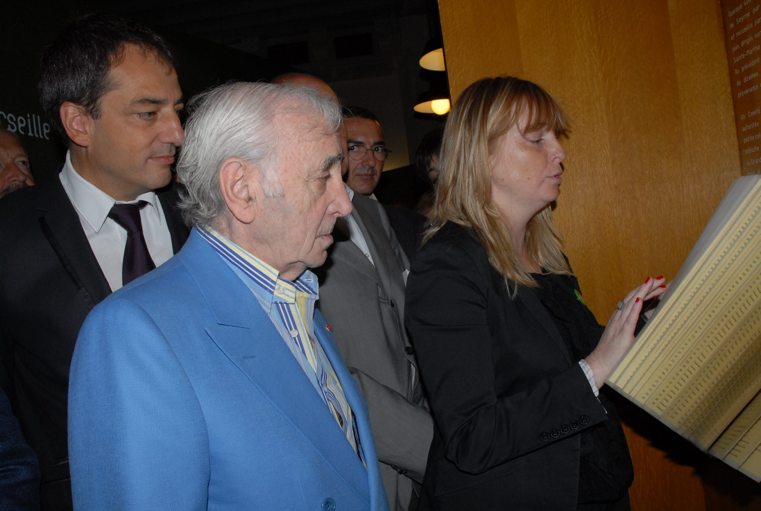 Alain Maurice, Charles Aznavour et Laure Piaton