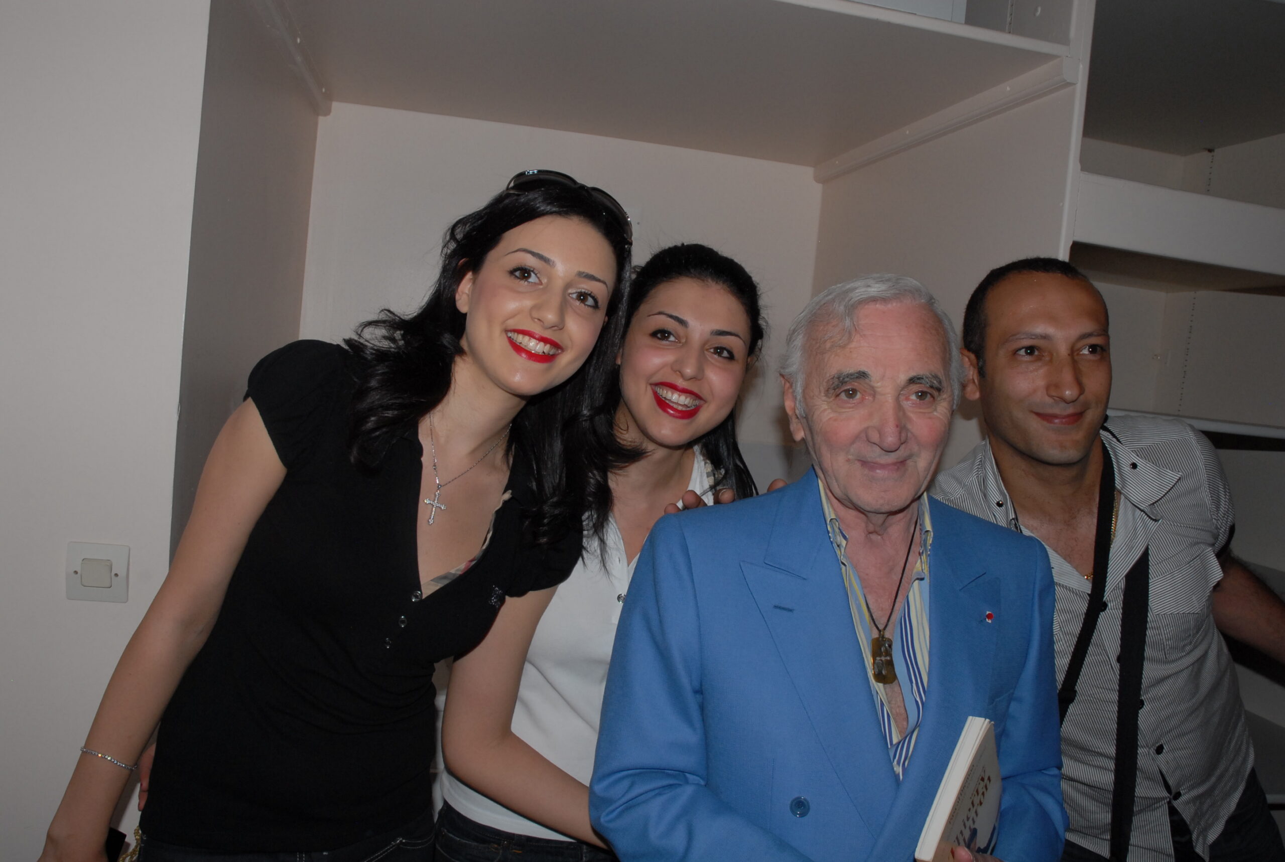 Avec Charles Aznavour