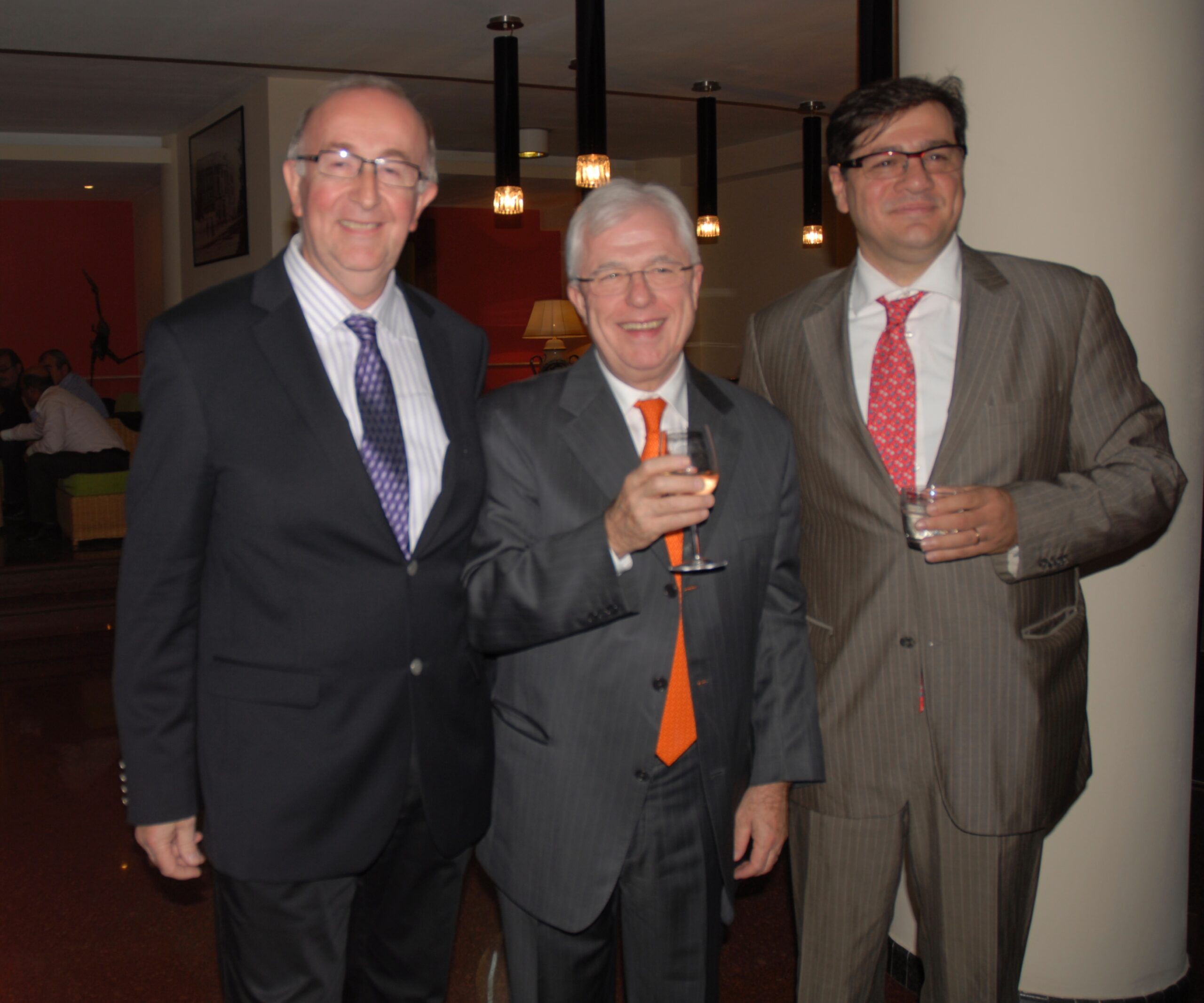 Bernard Hatemian (président CCIFA), Michel Triballeau et Armand Pinerbasi