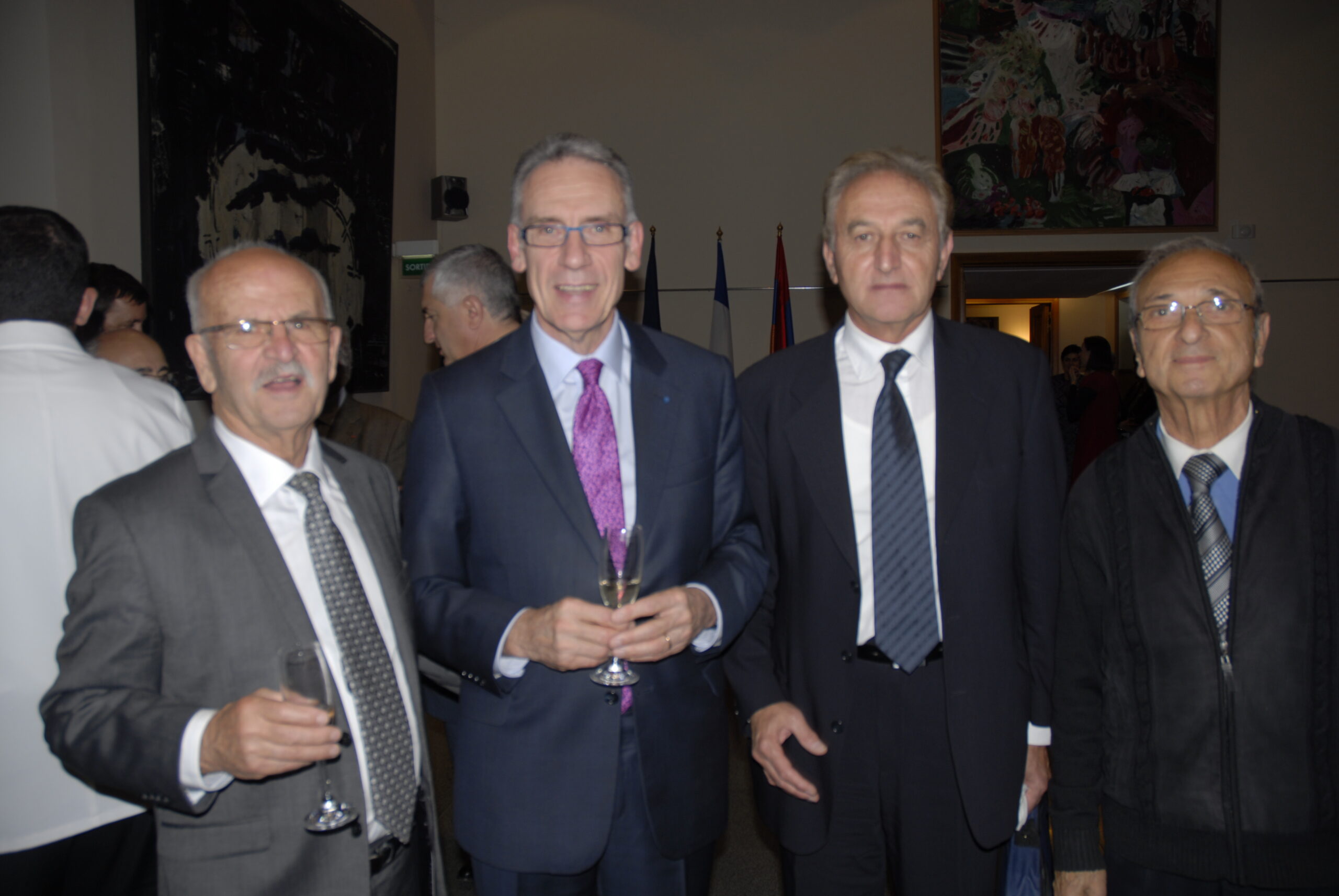 Maurice Delighazarian, Henri Reynaud, Roland Vartanian et Serge Norayan